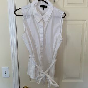 White cotton Lane Bryant shirt
